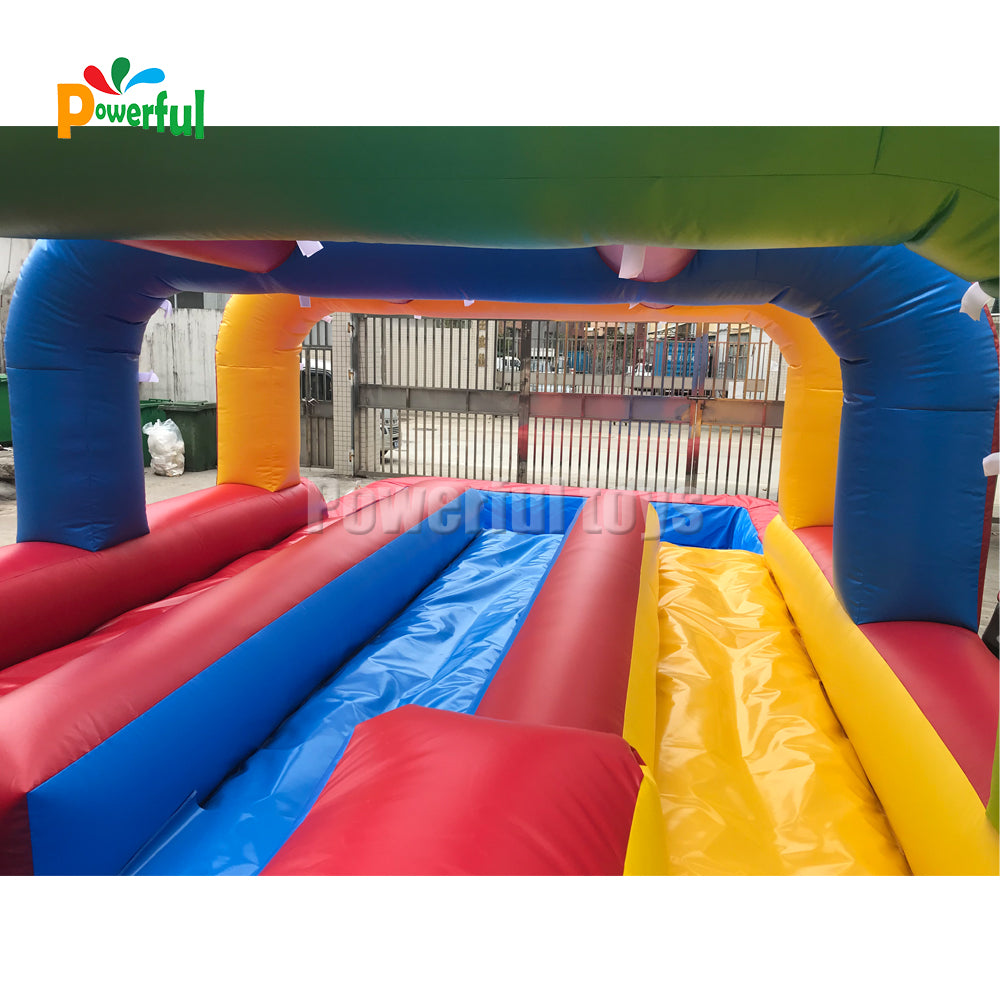 Rainbow Inflatable Water Slide with Pool
