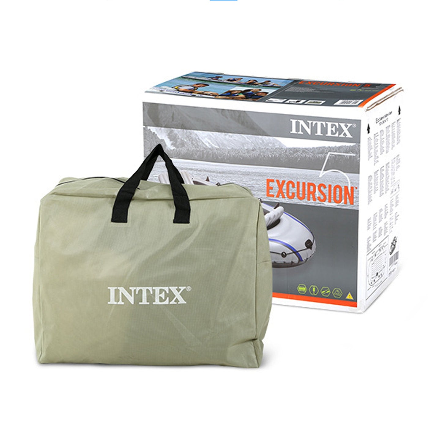 Inflatable Fishing Boat Excursion 5 with Aluminum Oars